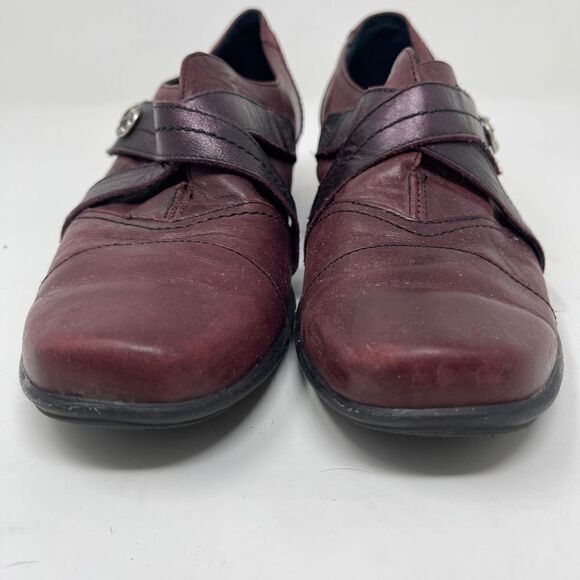 Dorking by Fluchos Womens Slip On Comfort Shoes Close Toe Leather Burgundy EU 37 - Picture 3 of 10